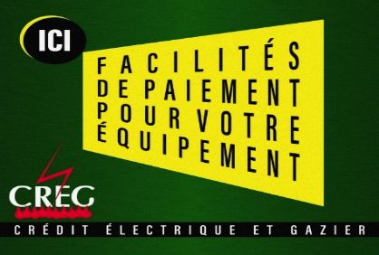 visuel du CREG (crédit électrique et gazier)