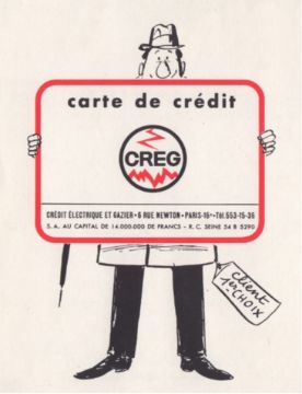 Affiche montrait une personne tenant une pancarte carte de crédit
