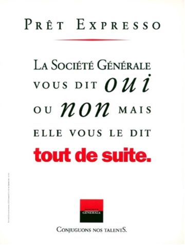 l'image montre du texte avec le logo Société général